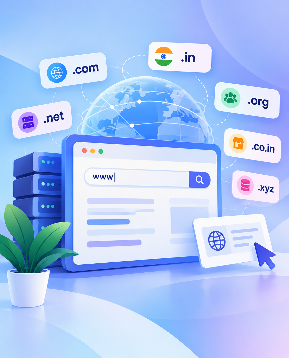 Domain name management and registration tools